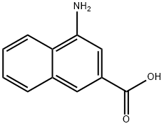 4-アミノ-2-ナフトエ酸 化学構造式