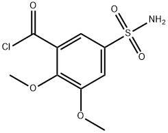 5-(アミノスルホニル)-2,3-ジメトキシ安息香酸クロリド 化学構造式