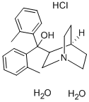 (3-QUINUCLIDINYL)DI(2-METHYLPHENYL)CARBINOL HYDROCHLORIDE DIHYDRATE Structure