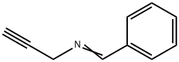 N-ベンジリデン-2-プロピニルアミン 化学構造式