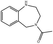4-乙酰基-2,3,4,5-四氢-1H-1,4-苯并二氮杂卓 结构式