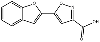 5-(1-BENZOFURAN-2-YL)ISOXAZOLE-3-CARBOXYLIC ACID 结构式