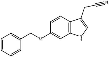 6-BENZYLOXYINDOLE-3-ACETONITRILE Structure