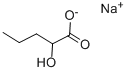 DL-2-ヒドロキシ吉草酸ナトリウム水和物 化学構造式