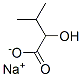 sodium 2-hydroxy-3-methylbutyrate 结构式