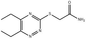 Acetamide, 2-[(5,6-diethyl-1,2,4-triazin-3-yl)thio]- (9CI) Structure