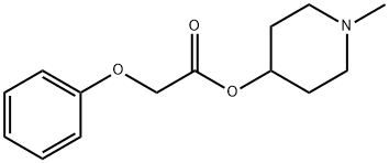 Acetic acid, phenoxy-, 1-methyl-4-piperidinyl ester (9CI) 结构式