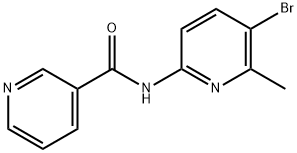 N-(5-BROMO-6-METHYL-2-PYRIDINYL)-3-PYRIDINECARBOXAMIDE Structure