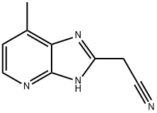 1H-Imidazo[4,5-b]pyridine-2-acetonitrile,  7-methyl-  (9CI) Structure