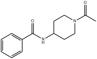 Benzamide, N-(1-acetyl-4-piperidinyl)- (9CI) Structure