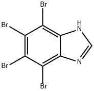 4,5,6,7 - 四溴苯并咪唑, 577779-57-8, 结构式