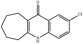5,6,7,8,9,10-Hexahydro-2-chloro-11H-cyclohepta[b]quinolin-11-one Struktur