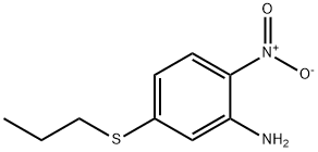 2-ニトロ-5-(プロピルチオ)アニリン 化学構造式