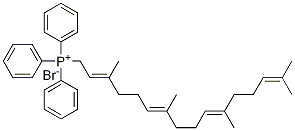 Triphenyl[(2E,6E,10E)-3,7,11,15-tetraMethyl-2,6,10,14-hexadecatetraenyl]phosphoniuM BroMide 化学構造式