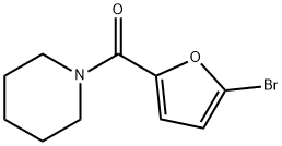 1-(5-ブロモ-2-フロイル)ピペリジン 化学構造式