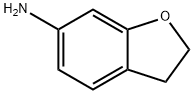 2,3-ジヒドロベンゾフラン-6-アミン 化学構造式