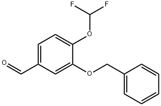 3-苄氧基-4-二氟甲氧基苯甲醛, 577968-58-2, 结构式