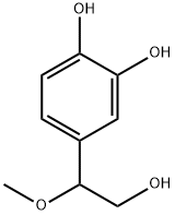 4-(2-Hydroxy-1-methoxyethyl)-1,2-benzenediol Struktur
