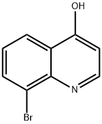 8-ブロモ-4-ヒドロキシキノリン 化学構造式