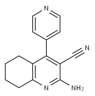 3-Quinolinecarbonitrile,2-amino-5,6,7,8-tetrahydro-4-(4-pyridinyl)-(9CI),577985-54-7,结构式