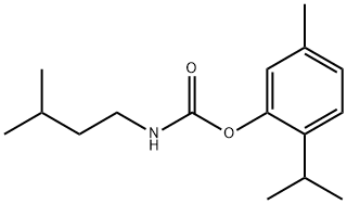 (3-メチルブチル)カルバミド酸5-メチル-2-(1-メチルエチル)フェニル 化学構造式