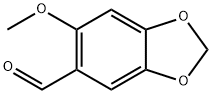 6 -甲氧基- 1,2-亚甲二氧基苯- 5 -甲醛, 5780-00-7, 结构式