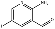 2-氨基-5-碘吡啶-3-甲醛 结构式
