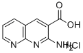 2-AMINO-[1,8]NAPHTHYRIDINE-3-CARBOXYLIC ACID HYDROCHLORIDE,578007-68-8,结构式