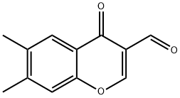 6,7-二甲基-4-氧代-4H-苯并吡喃-3-甲醛 结构式