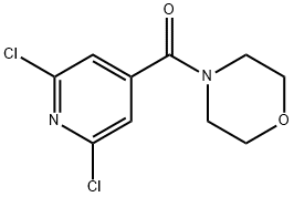 4-(2,6-Dichloroisonicotinoyl)morpholine Struktur