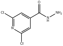 2,6-二氯异烟酰肼,57803-51-7,结构式