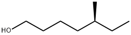 (S)-(+)-5-メチル-1-ヘプタノール 化学構造式