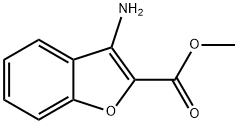 3-アミノベンゾフラン-2-カルボン酸メチル 化学構造式