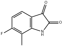 6-氟-7-甲基靛红, 57817-03-5, 结构式