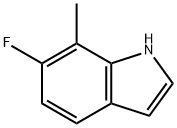 6-氟-7-甲基吲哚, 57817-10-4, 结构式