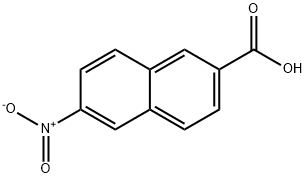 2-NAPHTHALENECARBOXYLIC ACID, 6-NITRO Structure