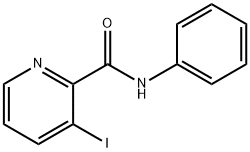 3-碘-N-苯基-2-吡啶羧酰胺 结构式
