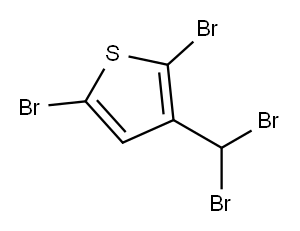 2,5-dibromo-3-(dibromomethyl)thiophene Structure