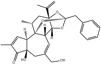 9,13,14-オルトフェニル酢酸レジニフェロノール 化学構造式