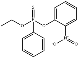 Phenylphosphonothioic acid O-(2-nitrophenyl)O-ethyl ester Structure