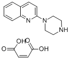 2-[1-PIPERAZINYL]QUINOLINE MALEATE SALT Structure