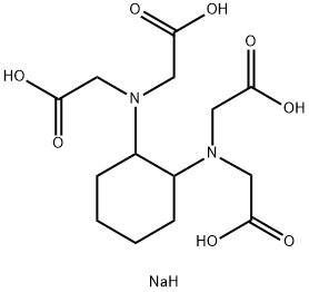 1,2-ジアミノシクロヘキサン四酢酸 二ナトリウム塩 SOLUTION REAG. PH. EUR.,VOLUMETRIC,0.1 M DCTA-NA4,FOR COMPLEXOMETRY 化学構造式