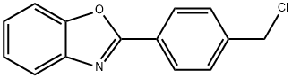 P-(2-ベンゾキサゾリル)ベンジル=クロリド 化学構造式