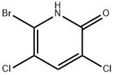 2-羟基-3,5-二氯-6-溴吡啶 结构式