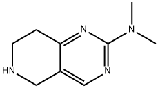 N,N-DIMETHYL-5,6,7,8-TETRAHYDROPYRIDO[4,3-D]PYRIMIDIN-2-AMINE 结构式