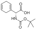 BOC-2,5-ジヒドロ-D-フェニルグリシン 化学構造式