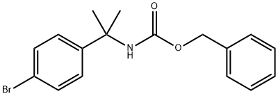 Benzyl N-[2-(4-broMophenyl)propan-2-yl]carbaMate, 578729-08-5, 结构式