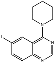 6-碘-4-(1-哌啶)喹唑啉,578737-93-6,结构式
