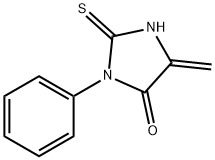 4-Imidazolidinone, 5-methylene-3-phenyl-2-thioxo-,5789-27-5,结构式