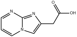 Imidazo(1,2-a)pyrimidine-2-aceticacid Struktur